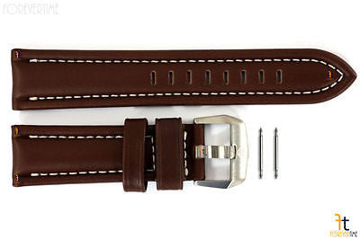 Luminox 9200 F-22 Raptor 24mm Brown Leather Watch Band w/ Ivory Stitching 9247 - Forevertime77