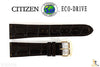 Citizen 59-S52482 Original Replacement 22mm Dark Brown Leather Watch Band Strap - Forevertime77