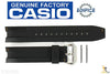 CASIO EMA-100-1AV Edifice Original 20mm Black Rubber Watch Band Strap w/ Pins - Forevertime77