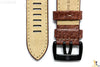 Luminox 1867 Field 26mm Brown Leather Watch Band Strap w/ 2 Pins - Forevertime77