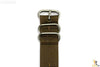 24mm Fits Luminox Nylon Woven Dark Beige Watch Band Strap 4 S/S Rings - Forevertime77