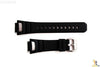 CASIO GS-1100 G-Shock Original 16mm Black Rubber Watch BAND Strap GS-1400 Silver - Forevertime77
