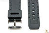 22mm Fits CASIO Black PVC Watch BAND Strap AMW-320D AMW-320C AD520 w/ 2 PINS - Forevertime77