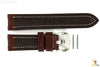 Luminox 9200 F-22 Raptor 24mm Brown Leather Watch Band w/ Ivory Stitching 9247 - Forevertime77
