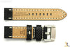 ALFA 22mm Carbon Fiber Genuine Leather Black Watch Band Strap Anti-Allergic - Forevertime77