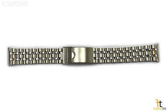 22mm Stainless Steel Metal (Silver Tone) Adjustable Watch Band Strap