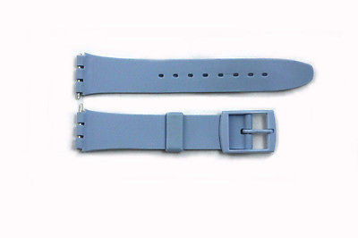 17mm Men's Light Blue Replacement  Band Strap fits SWATCH watches - Forevertime77
