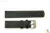 Suunto Elementum Original Black Leather Watch Band Strap Kit w/ 2 Pins - Forevertime77