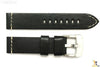 20mm Black Smooth Leather Watch Band Strap Fits Luminox Anti-Allergic Heavy Duty - Forevertime77