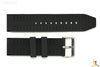 24mm Fits Luminox Waffle Pattern Heavy Italian Rubber Watch BAND Strap - Forevertime77