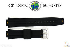 Citizen 59-S52331 Original Replacement 23mm Black Rubber Watch Band Strap