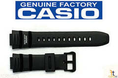 CASIO AE-2000W-1 Original 16mm Black Rubber Watch Band Strap WV-200