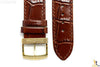 Citizen 59-S51352 Original Replacement 20mm Brown Leather Watch Band 59-S51526 59-S51267 - Forevertime77