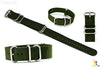 22mm Fits Luminox Nylon Woven Military Green Watch Band Strap 4 S/S Rings - Forevertime77