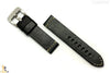 22mm Black Smooth Leather Watch Band Strap Fits Luminox Anti-Allergic Heavy Duty - Forevertime77