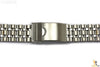 22mm Stainless Steel Metal (Silver Tone) Adjustable Watch Band Strap - Forevertime77