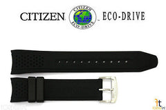 59-S52587 Citizen AW1150-07E CA0427-08E Original Replacement 22mm Black Rubber Watch Band Strap