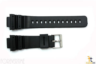 16mm Fits CASIO DW-5600E G-Shock Black PVC Watch BAND Strap - Forevertime77