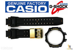 CASIO G-Shock GW-A1030A-1A BLACK Rubber Watch BAND & BEZEL (Top & Bottom) Combo