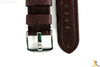 Bandenba 24mm Genuine Dark Brown Textured Leather Panerai Stitched Watch Band - Forevertime77