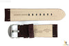 Bandenba 22mm Genuine Dark Brown Textured Leather Panerai Stitched Watch Band - Forevertime77