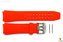Luminox 9100 F16 22mm Orange Rubber Watch Band Strap w/ 2 Pins