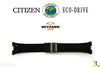 Citizen 59-S50845 Original Replacement 25mm Black Rubber Watch Band Strap w/ Metal End Pieces - Forevertime77