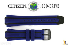 Citizen 59-S52503/59-S52815 Original Replacement Blue Rubber Watch Band Strap  E168-S080126