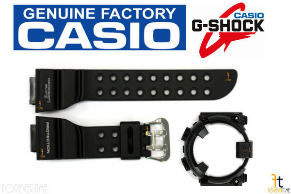 CASIO G-Shock DW-8200BK Frogman 18mm Black  Rubber BAND & BEZEL Combo DW-8200 - Forevertime77