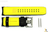 Luminox 1138 Tony Kanaan 26mm Leather Black / Yellow Watch Band Strap 1130 - Forevertime77