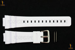 16mm Fits CASIO DW-6900 G-Shock White Rubber Watch BAND Strap DW-6600 w/ 2 Pins