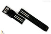 Luminox 1140 Tony Kanaan 26mm Black Leather White Stripes Watch Band Strap 1148 - Forevertime77