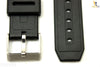 22mm Fits CASIO DBC-62 Data Bank Black Rubber Watch BAND Strap (Plain) - Forevertime77