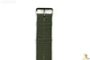 22mm Heavy Duty High End Sage Green Woven Fits Hamilton Watch Band Strap 3 Loops - Forevertime77