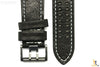 Luminox 1921 1941 Atacama 26mm Black Leather Watch Band Strap - Forevertime77