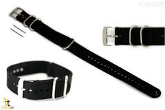 Luminox 3000 22mm Black Nylon Watch Strap Steel Loops(3) 3040 3050 3080 8820