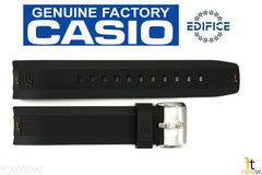 CASIO EQW-M600C Edifice Original 22mm Black Rubber Watch Band Strap EQS-500C