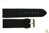 22mm Fits Fossil Black Silicon Rubber Watch BAND Strap - Forevertime77