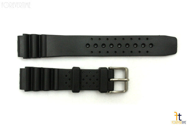 22mm for Citizen Black Rubber Divers Heavy Duty Watch Band Strap - Forevertime77