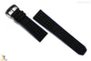 Citizen 59-S52630 Original Replacement 23mm Black Leather Watch Band Strap w/ Blue Stitching - Forevertime77