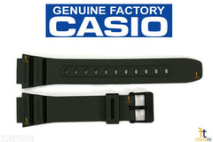CASIO F-108WH-3AH 18mm Original Military Green Rubber Watch Band Strap