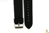 22mm Fits Fossil Black Silicon Rubber Watch BAND Strap - Forevertime77