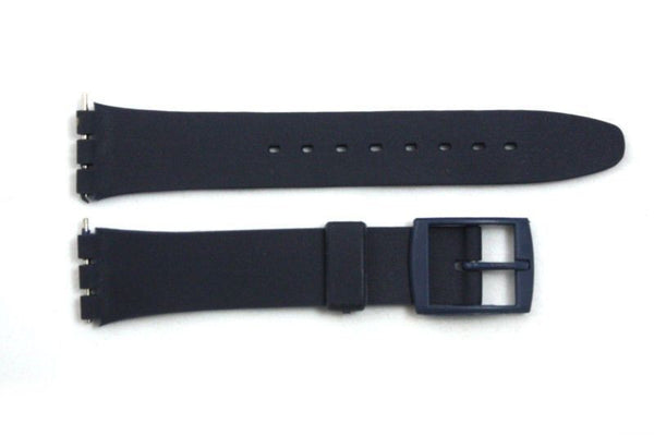 17mm Men's Dark Blue Replacement  Band Strap fits SWATCH watches - Forevertime77