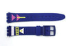 17mm Men's Arrow Pattern Replacement Blue Watch Band Strap fits SWATCH watches - Forevertime77