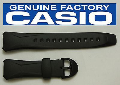 CASIO WVA-104HA Original 16mm BLACK Rubber Watch BAND Strap  WVA-104HY WVA-104H - Forevertime77