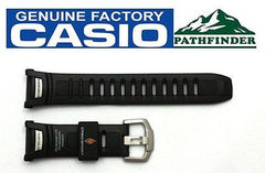 CASIO Pathfinder PAW-1500 16mm Original Black Rubber Watch BAND Strap PRW-1500 PRG-130