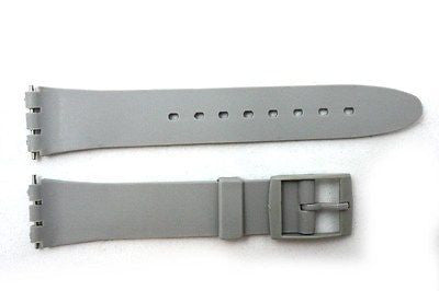 12mm Ladies Grey Replacement Watch Band Strap fits SWATCH watches - Forevertime77