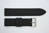 22mm Plain Heavy Italian Black Rubber Watch BAND Strap FITS Luminox S/S Buckle - Forevertime77