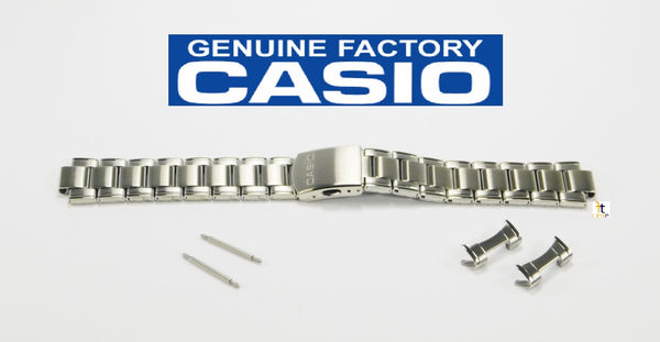 CASIO MDV-101D Original Factory Stainless Steel Watch Band w/ 2 End Pieces & 2 Pins