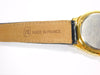 Pierre Lannier Watch Gold Plated with Crystals Unisex Vintage New 1990's